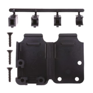 TE Connectivity 207470 Series Thermoplastic Straight D-Sub Backshell, 15 Way 207470-1