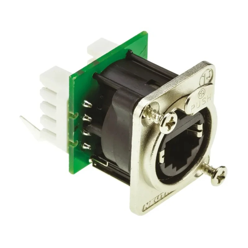 Neutrik EtherCon Series RJ45 Connector Female Cable Cat5e Straight 1 Port 8 Way 