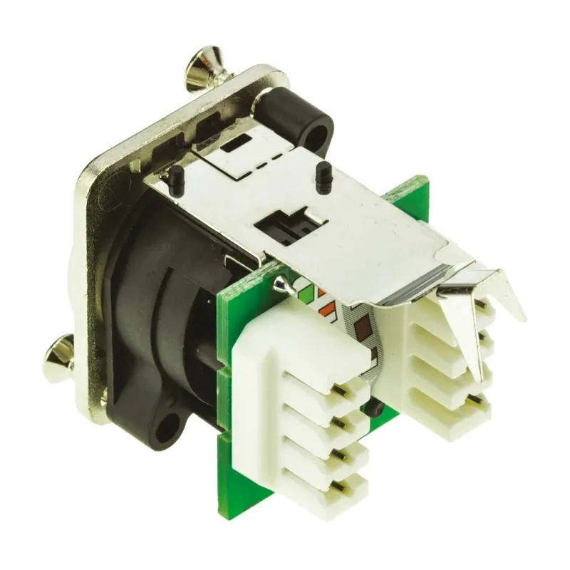 Neutrik EtherCon Series RJ45 Connector Female Cable Cat5e Straight 1 Port 8 Way 