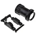 TE Connectivity Black Thermoplastic Cable Clamp 11.51 mm Max. Bundle Screw 182928-1