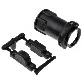 TE Connectivity Black Thermoplastic Cable Clamp 11.51 mm Max. Bundle Screw 182928-1