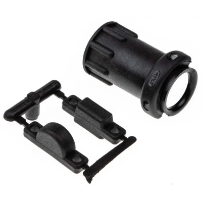TE Connectivity Black Thermoplastic Cable Clamp 11.51 mm Max. Bundle Screw 182928-1