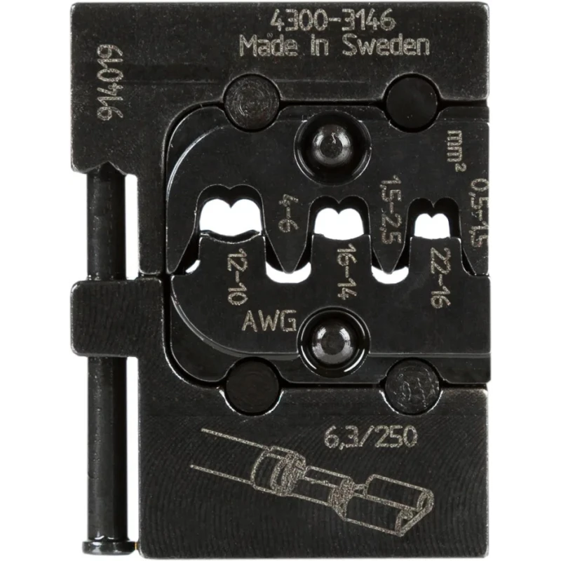 RS PRO Crimp Die Coaxial Type Crimp Tool 485-921, For Insulated Terminals, Heatshrink Splices, Open Barrel Terminals