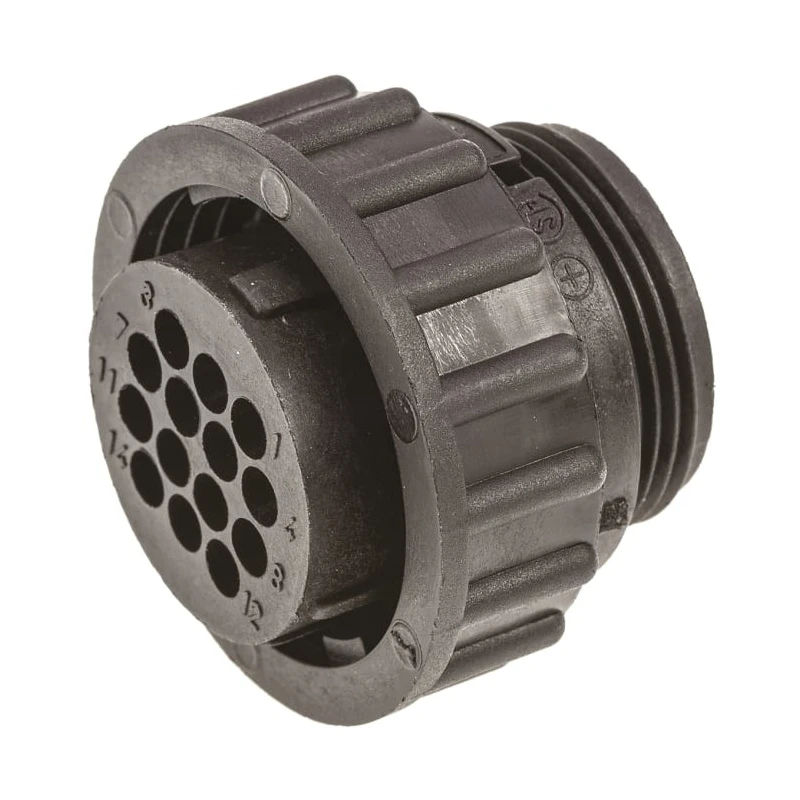TE Connectivity Circular Connector Cable Mount Socket Female 14 Contacts 600V 13A Threaded CPC Series 183039-1