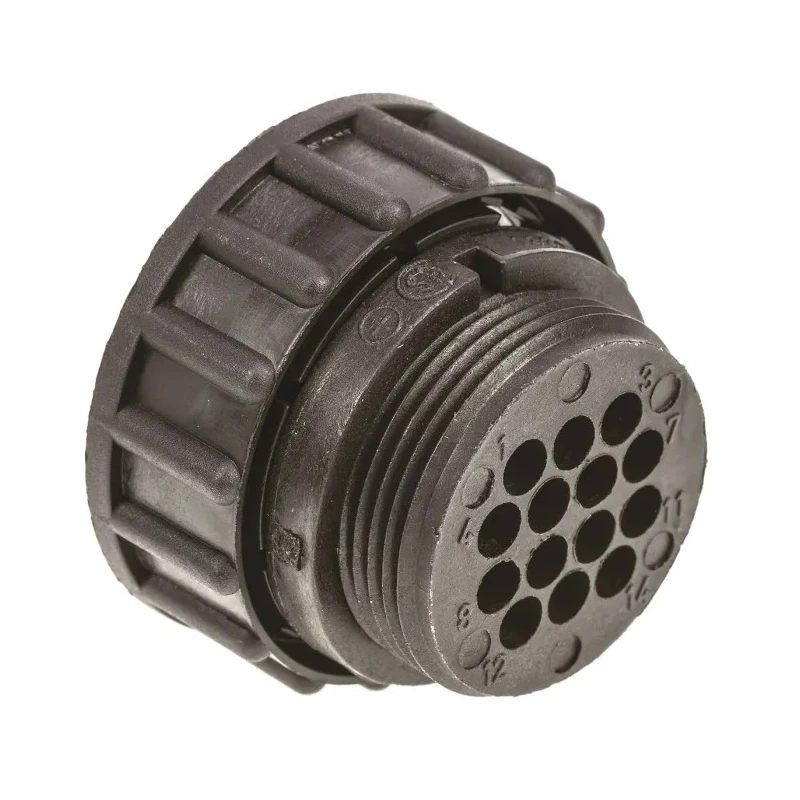 TE Connectivity Circular Connector Cable Mount Socket Female 14 Contacts 600V 13A Threaded CPC Series 183039-1