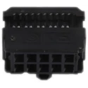 TE Connectivity 10-Way IDC Connector Female 2 Row Cable Mount 250V AMP-LATCH Novo Series 1658621-1