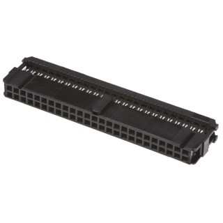 TE Connectivity 50-Way 2 Row Shrouded Female IDC Connector for 2.54mm Pitch Cable 1A 250V AC 1-1658621-0