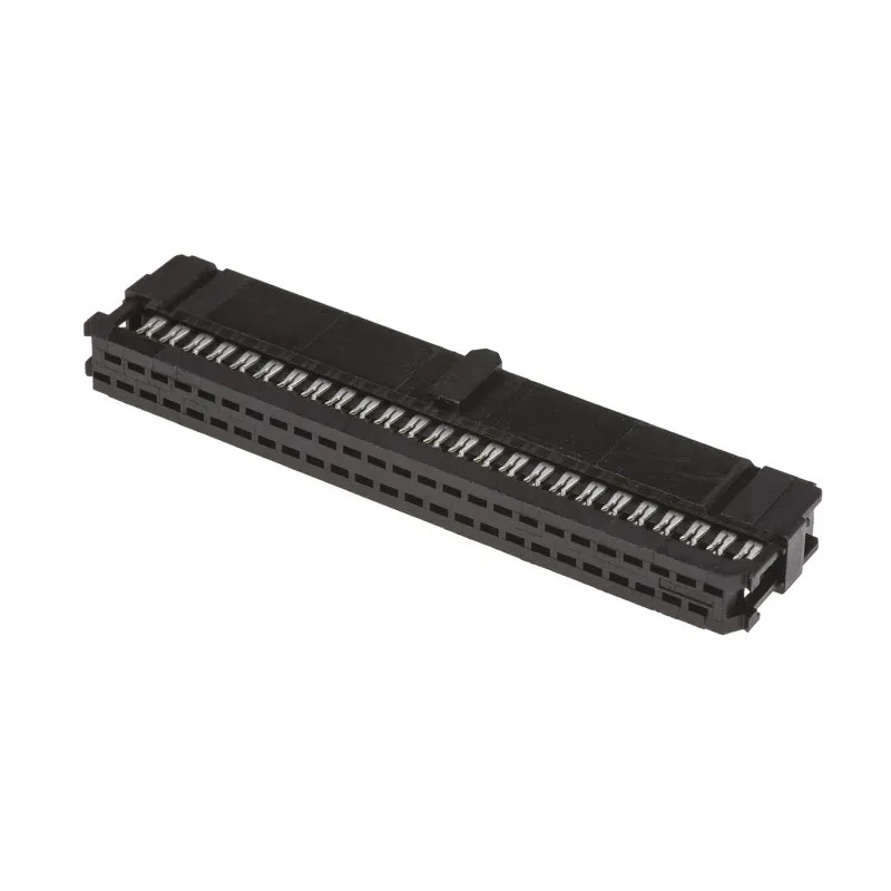 TE Connectivity 50-Way 2 Row Shrouded Female IDC Connector for 2.54mm Pitch Cable 1A 250V AC 1-1658621-0