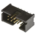 TE Connectivity AMP-LATCH Series Straight Through Hole PCB Header, 10 Contacts, 2.54 mm Pitch, 2 Row, Shrouded 5103308-1