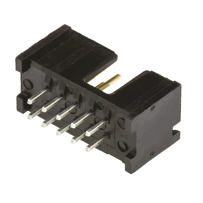 TE Connectivity AMP-LATCH Series Straight Through Hole PCB Header, 10 Contacts, 2.54 mm Pitch, 2 Row, Shrouded 5103308-1