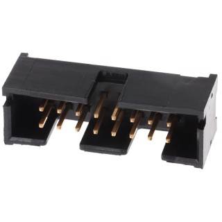 TE Connectivity AMP-LATCH Series Straight Through Hole PCB Header, 16 Contacts, 2.54 mm Pitch, 2 Row, Shrouded 5103308-3
