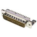 TE Connectivity 25 Way Right Angle 2.76 mm Pitch Through Hole D-Sub Connector with 4 to 40 UNC Threaded Insert 8-1393480-7