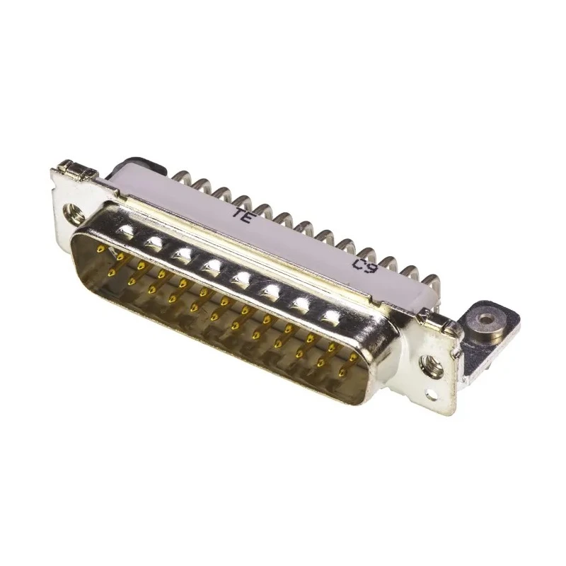 TE Connectivity 25 Way Right Angle 2.76 mm Pitch Through Hole D-Sub Connector with 4 to 40 UNC Threaded Insert 8-1393480-7