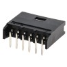 TE Connectivity AMPMODU MOD II Series Right Angle Through Hole PCB Header 6 Contacts 2.54 mm Pitch 1 Row Shrouded 280379-2