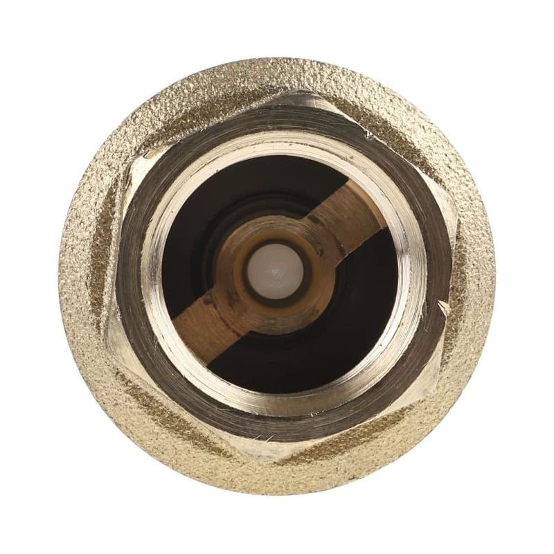 RS PRO Brass Threaded Single Check Valve 1/2 in BSPP, 12 bar, Female Inlet/Outlet, Brass Body 486-148
