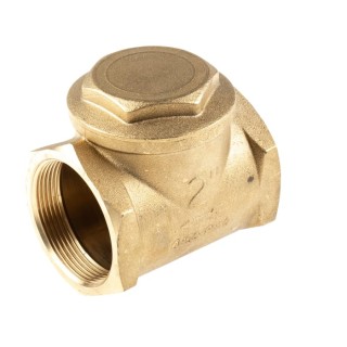 RS PRO Brass Threaded Single Check Valve 2 in BSPP 16 bar 486-182
