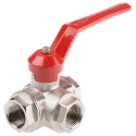RS PRO Brass Threaded Ball Valve BSPP 40 bar 2 in to 1 in Aluminium Handle 486-176