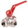RS PRO Brass Threaded Ball Valve BSPP 40 bar 2 in to 1 in Aluminium Handle 486-176