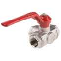 RS PRO Brass Threaded Ball Valve BSPP 40 bar 2 in to 1 in Aluminium Handle 486-176