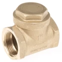RS PRO Brass Threaded BSP Single Non Return Valve 1 in, 12 bar 486-205