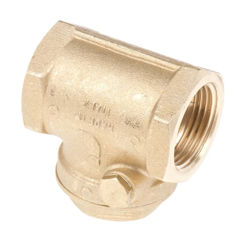 RS PRO Brass Threaded BSP Single Non Return Valve 1 in, 12 bar 486-205
