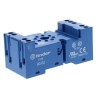 Finder 8 Way DIN Rail Relay Socket 250V AC 10A Screw Terminal for 60.12 Relay 90.02SMA