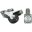 Tente Braked Swivel Castor 70 kg Capacity 80 mm Wheel Diameter Rubber Wheel 108 mm Overall Height 35 mm 3477PVO080P62PAF
