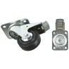 Tente Braked Swivel Castor 70 kg Capacity 80 mm Wheel Diameter Rubber Wheel 108 mm Overall Height 35 mm 3477PVO080P62PAF