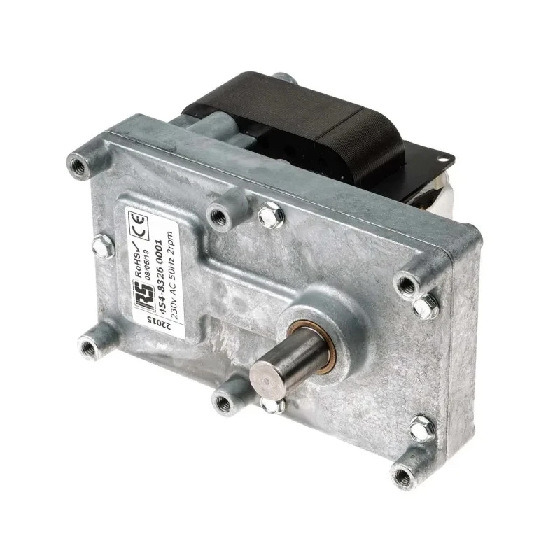 Mellor Electric Shaded Pole AC Geared Motor, 24W, 1 Phase, 230V, Steel, Spur Gearhead, 2 RPM, FBT3