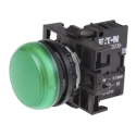 Eaton Flush Rear Surface Mount Green LED Pilot Light RMQ Titan M22 22 mm Cutout 264V AC 78639223 M22-L-G+M22-A+M22-LED230-G