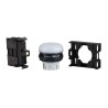 Eaton Flush White LED Pilot Light RMQ Titan M22 22 mm Cutout, 264V AC, IP69K, Round 78639225 M22-L-W+M22-A+M22-LED230-W