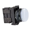Eaton Flush White LED Pilot Light RMQ Titan M22 22 mm Cutout, 264V AC, IP69K, Round 78639225 M22-L-W+M22-A+M22-LED230-W