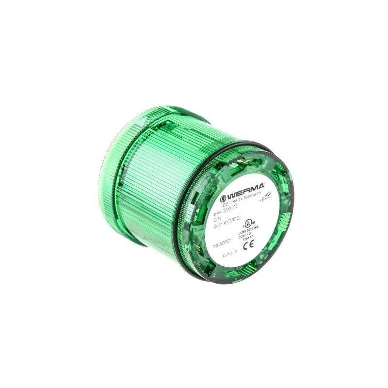 Werma KombiSIGN 71 Series Green Steady Effect Beacon Unit LED Bulb 24V AC/DC IP65 IP65