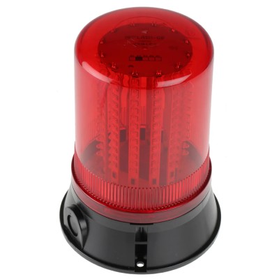 Moflash LED400 Series Red Beacon 24V Flashing, Rotating, Steady Surface Mount LED Bulb IP67 LED400