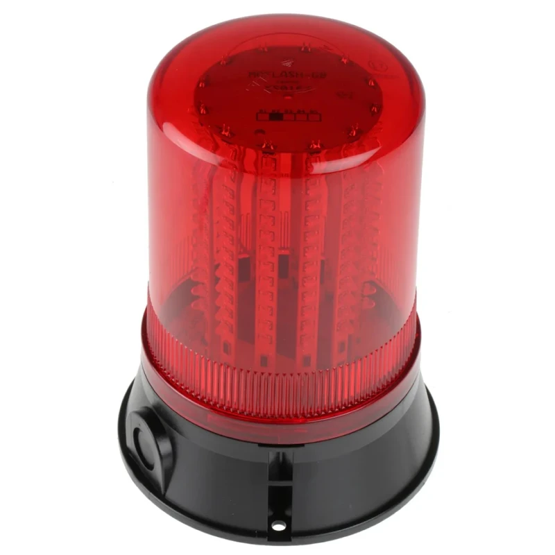 Moflash LED400 Series Red Beacon 24V Flashing, Rotating, Steady Surface Mount LED Bulb IP67 LED400