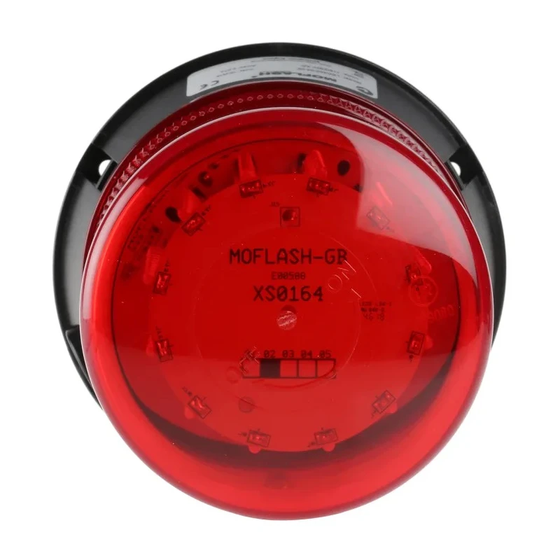 Moflash LED400 Series Red Beacon 24V Flashing, Rotating, Steady Surface Mount LED Bulb IP67 LED400