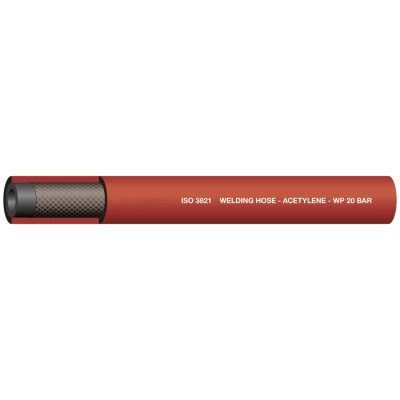 RS PRO Ethylene Propylene Diene Monomer Hose Pipe, 8 mm ID, 14.6 mm OD, 25 m Length, Red, 80°C Maximum Operating 486-502