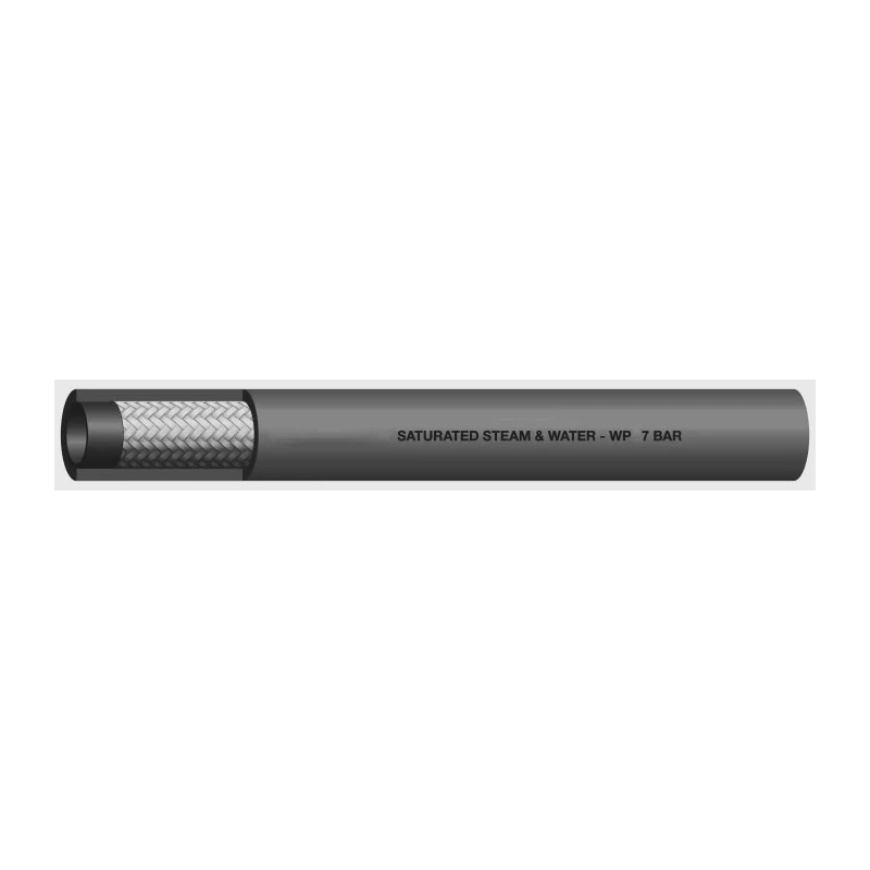 RS PRO Ethylene Propylene Diene Monomer Hose Pipe 19 mm ID 32 mm OD Black 20 m 486-530