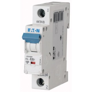 Eaton xPole Miniature Circuit Breaker, 1-Pole, 20A, Type D, 400V AC, 48V DC, 10 kA Breaking Capacity 236101 PXL-D20/1