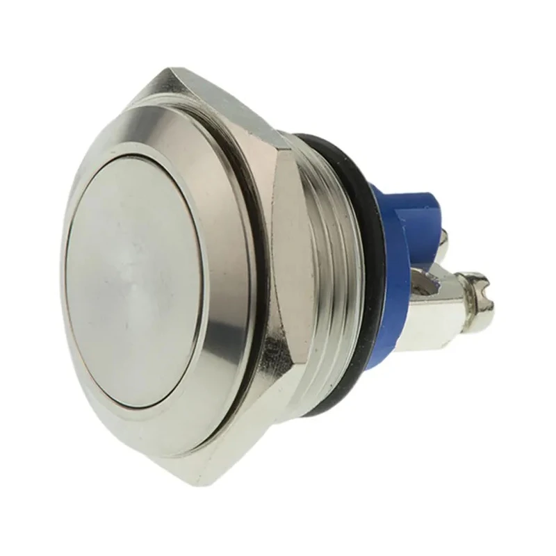 Schurter MCS ES 18 Series Push Button Switch, Momentary Operation, Through Hole Mount, 19 mm Cutout, SPST Contact 1301.9560