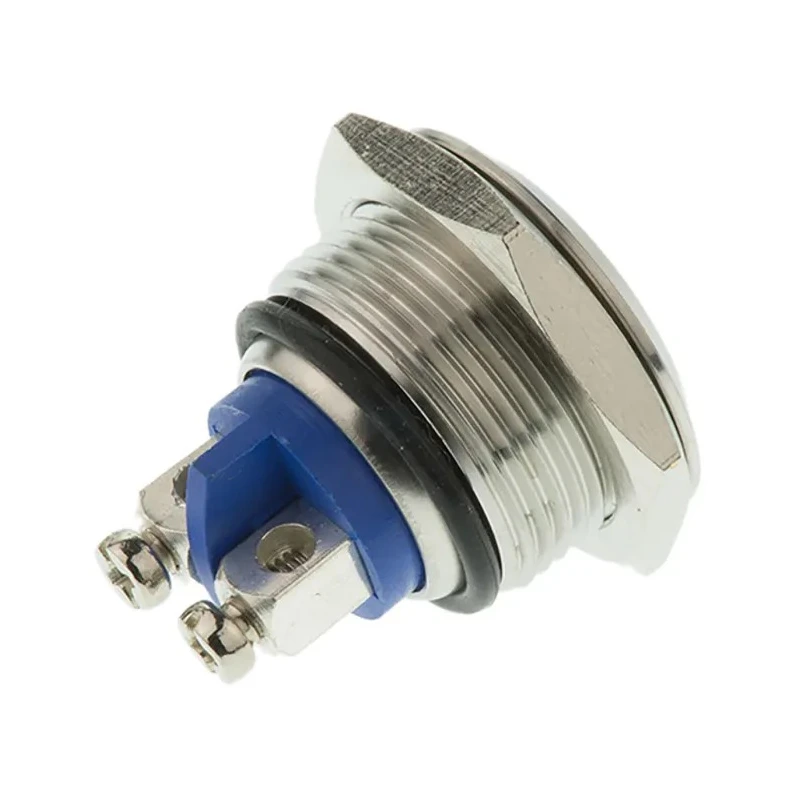 Schurter MCS ES 18 Series Push Button Switch, Momentary Operation, Through Hole Mount, 19 mm Cutout, SPST Contact 1301.9560