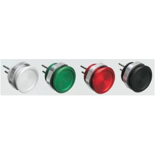 Schurter Piezo Switch IP67 Solder Terminal 100mA Current 60°C Max, -20°C Min Red Actuator 