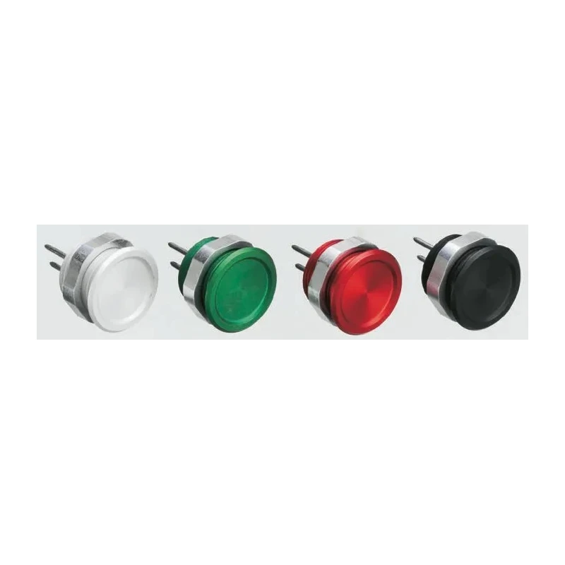Schurter Piezo Switch IP67 Solder Terminal 100mA Current 60°C Max, -20°C Min Red Actuator 