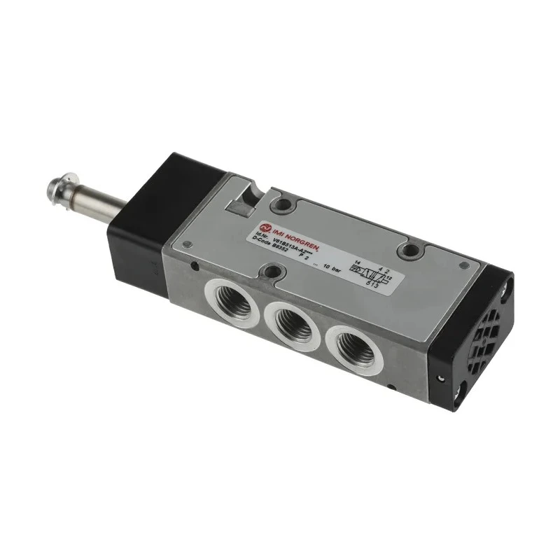 Norgren Pneumatic Solenoid Valve Aluminium Body 5 Ports 10 Bar Max Operating Pressure Solenoid G V61B513A-A2000