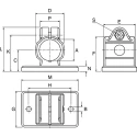 Rose+Krieger M6 Thread Flange Clamp 18 mm K20018CCE