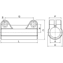 Rose+Krieger M6 Sleeve Clamp Connecting Component Strut Profile 12 to 18 mm Round Tube Size 12mm to 18mm RK40018CCE