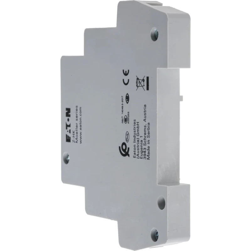 Eaton Auxiliary Contact, 2 Contact, 1 NO/1 NC, Screw Terminal, 3A Contact Current, 230V AC, Z-HK Series, Model 248432 Z-HK