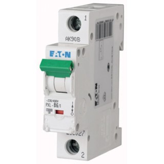 Eaton xPole Miniature Circuit Breaker, 1-Pole, 6A Current Rating, Type C Tripping, 400V AC, 48V DC, 10 kA 236053 PXL-C6/1