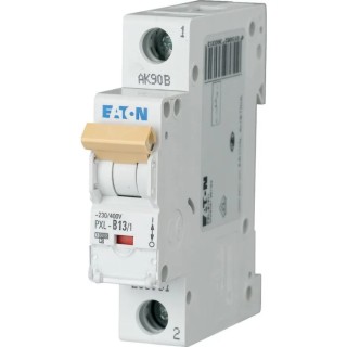 Eaton xPole PXL Miniature Circuit Breaker 1-Pole 13A Type B 400V AC 48V DC 10 kA Breaking Capacity 236031 PXL-B13/1