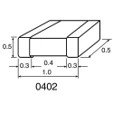 Yageo 100 nF Multilayer Ceramic Capacitor 16V dc ±20 % Surface Mount 0402 223878719749